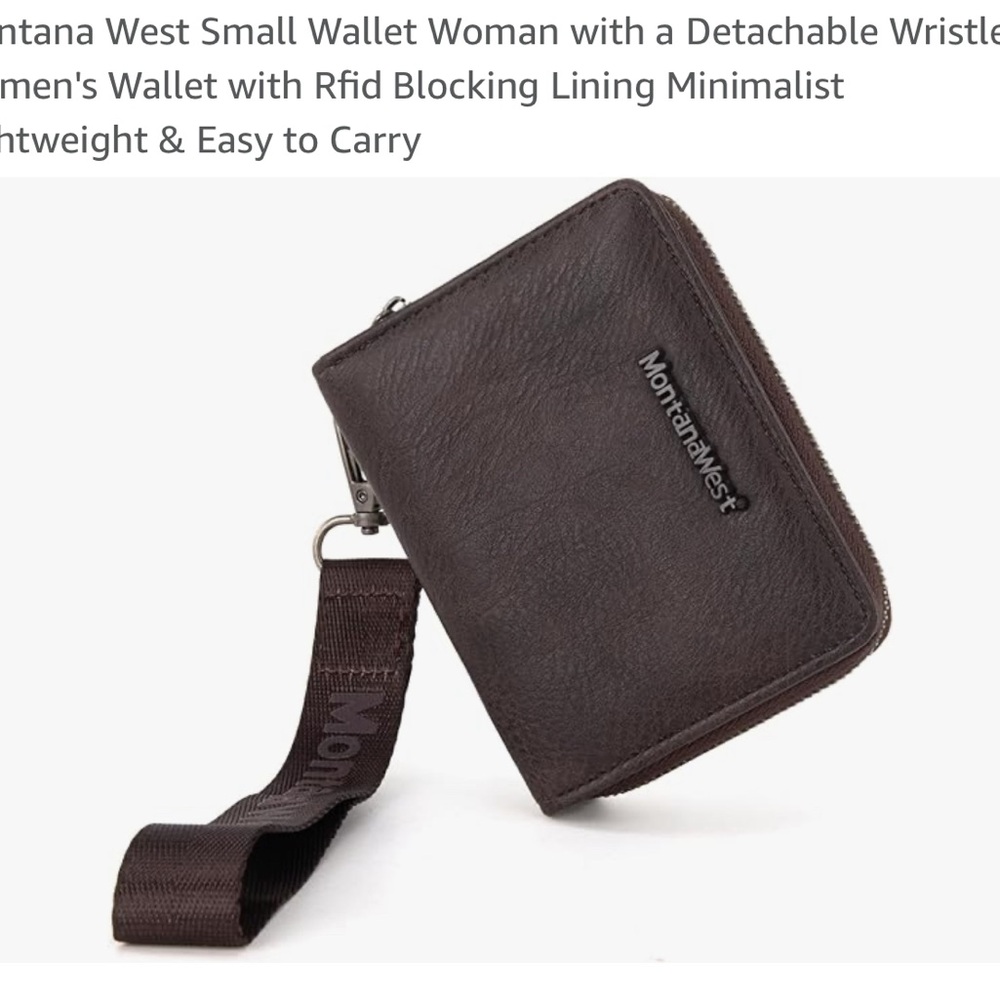 Montana West Brown Wallet with Wristlet
